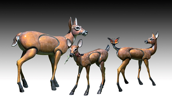 The Secret Garden-Deer Family