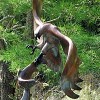 Bronze Sculpture of Osprey catching salmon