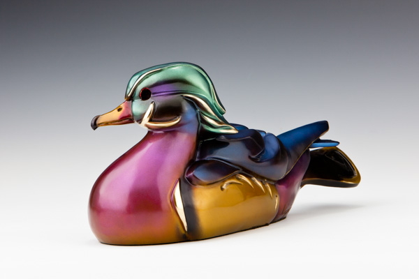 Wood Duck, Water Fowl, Bronze Duck Decoy
